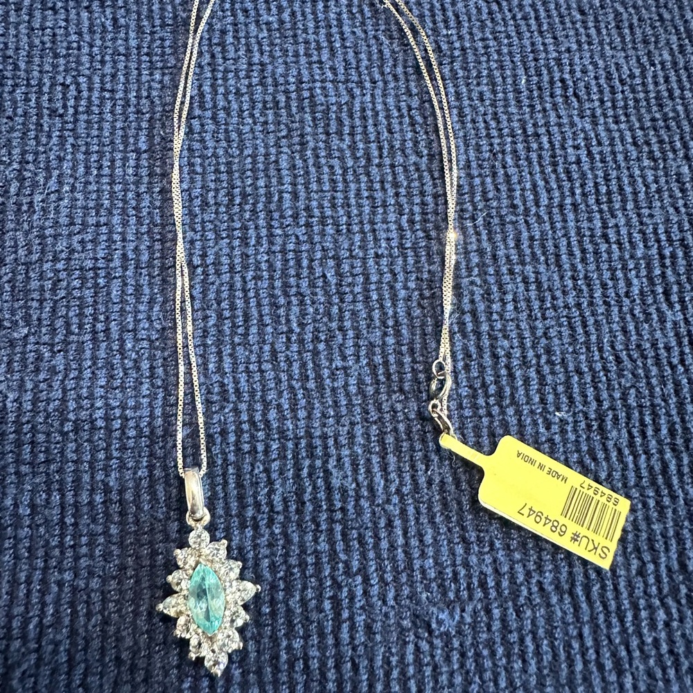 Beautiful new evening out with this sterling silver necklace